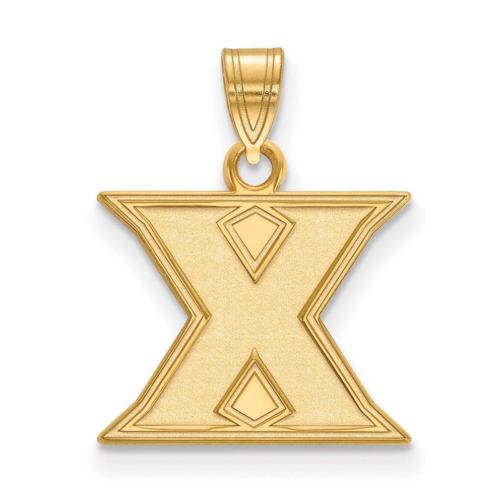 14k Gold Plated Silver Xavier U. Initial X Pendant