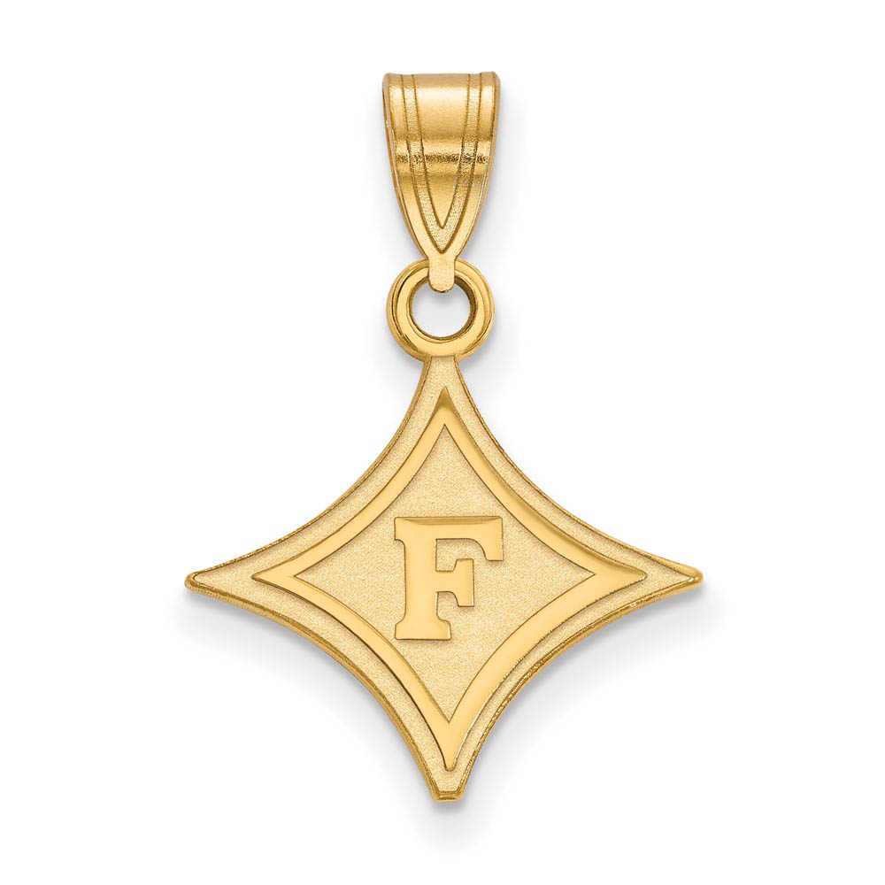 14k Gold Plated Silver Furman U Rhombus Pendant