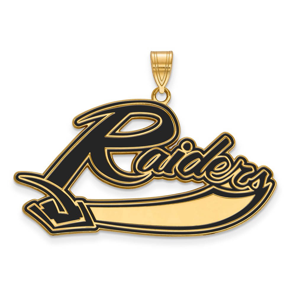 14k Gold Plated Silver Mt Union College Enamel Pendant