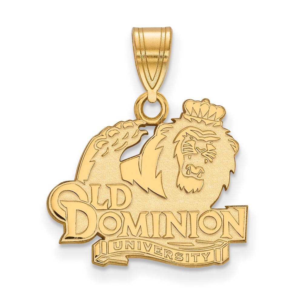 14k Gold Plated Silver Old Dominion U. Logo Pendant