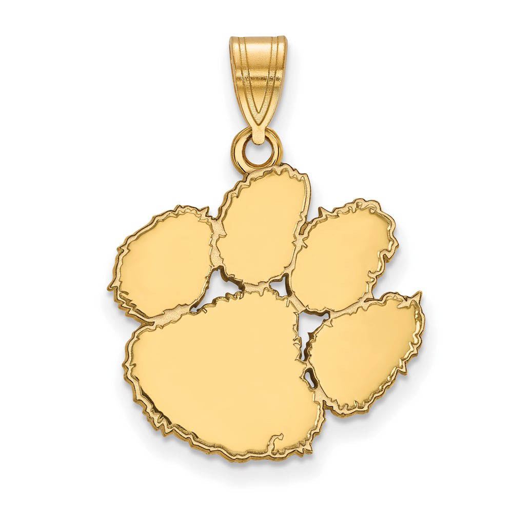 14k Gold Plated Silver Clemson U Pendant