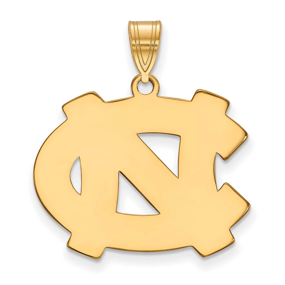 14k Gold Plated Silver North Carolina 'NC' Pendant