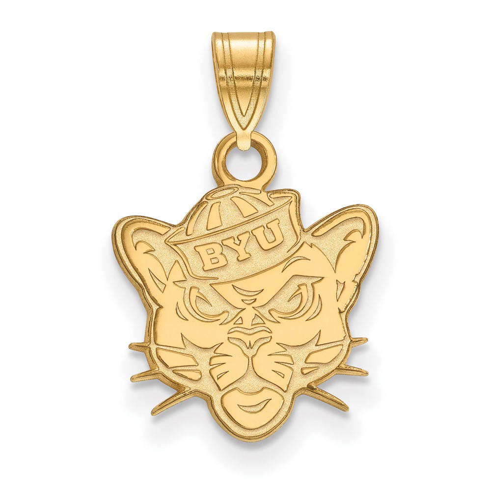 14k Gold Plated Silver Brigham Young U Pendant