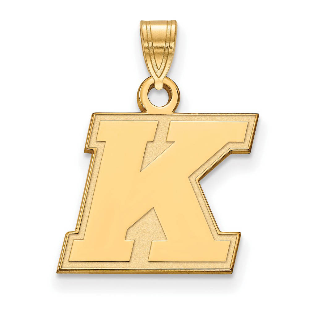 14k Gold Plated Silver Kent State Pendant