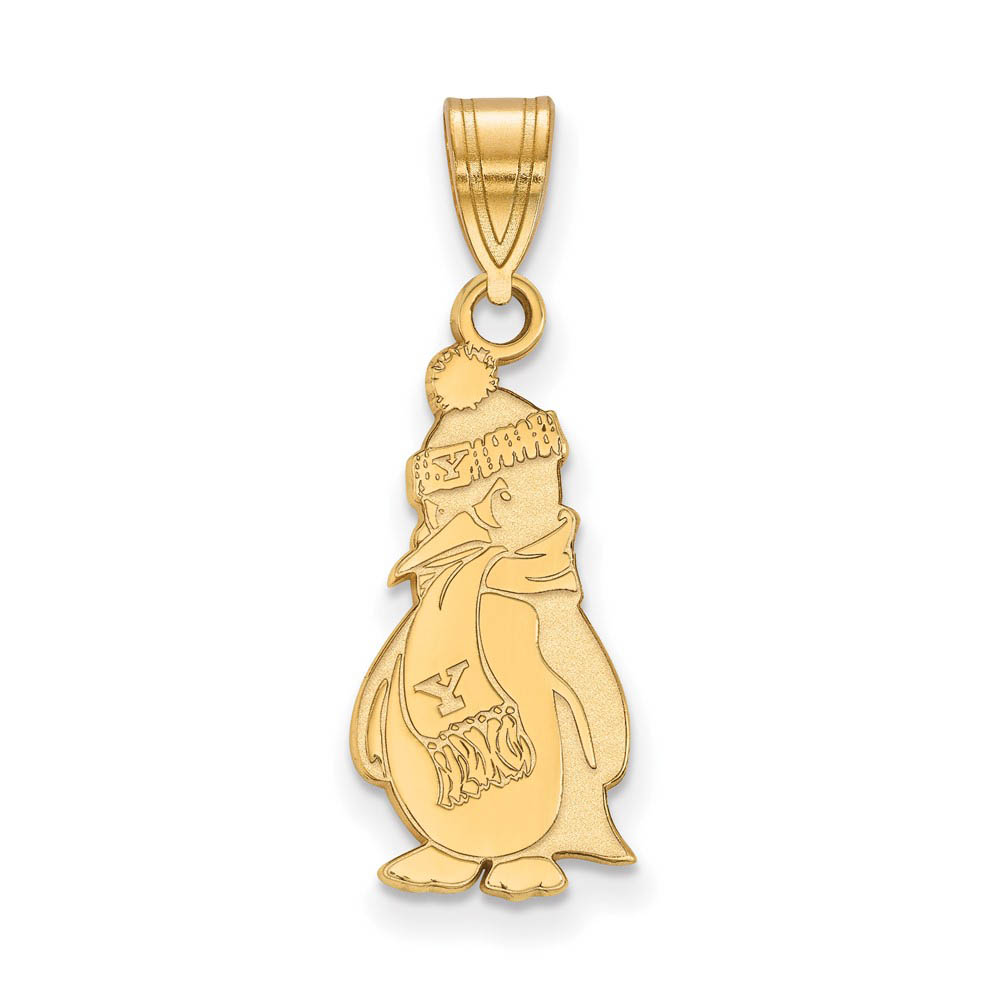 14k Gold Plated Silver Youngstown State Logo Pendant