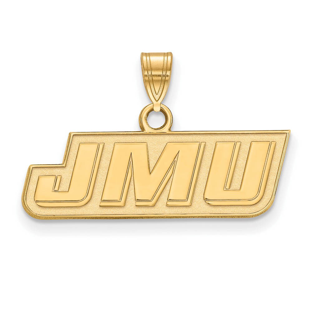 14k Gold Plated Silver James Madison U Pendant