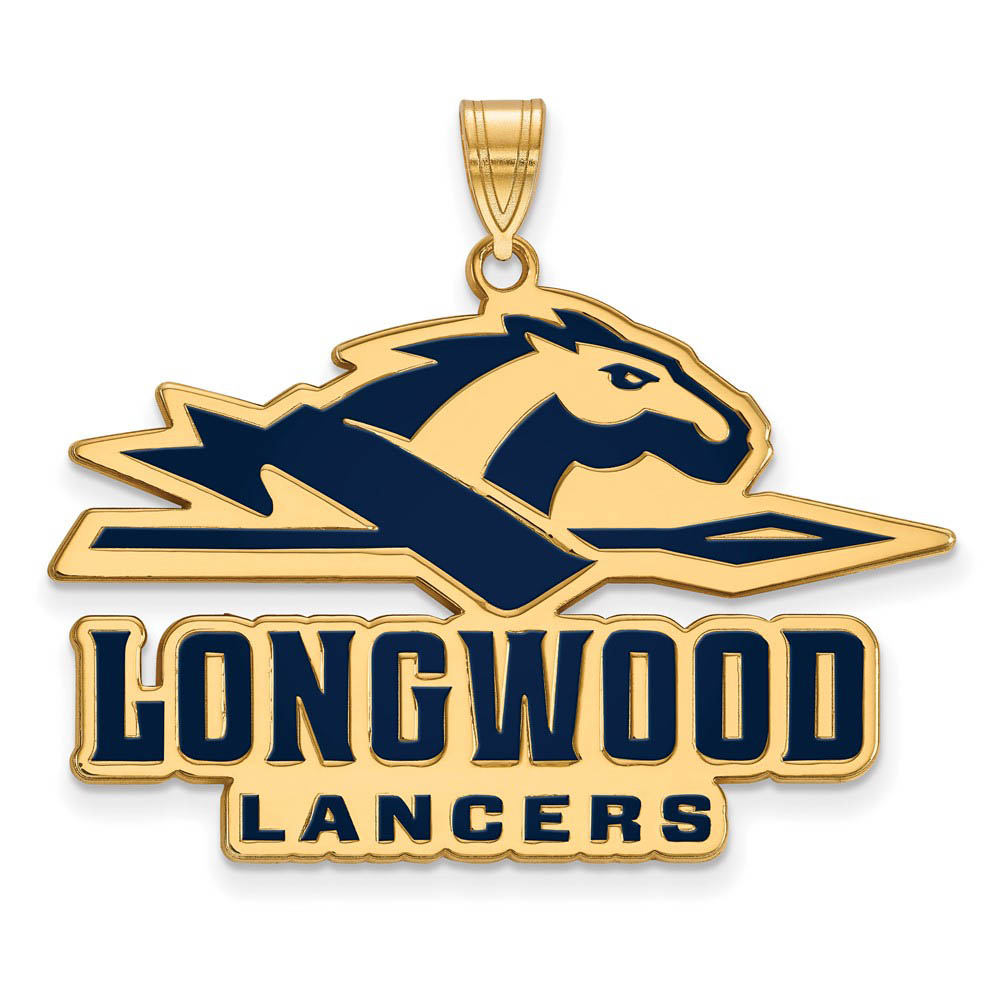14k Gold Plated Silver Longwood U Enamel Pendant