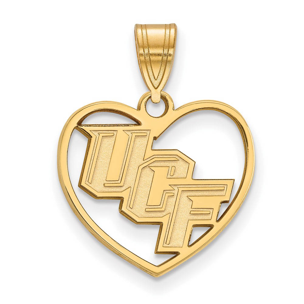 14k Gold Plated Silver Central Florida Heart Pendant