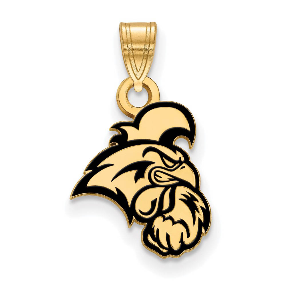 14k Gold Plated Silver Coastal Carolina U Enamel Pendant