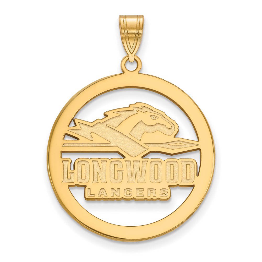 14k Gold Plated Silver Longwood U Circle Pendant