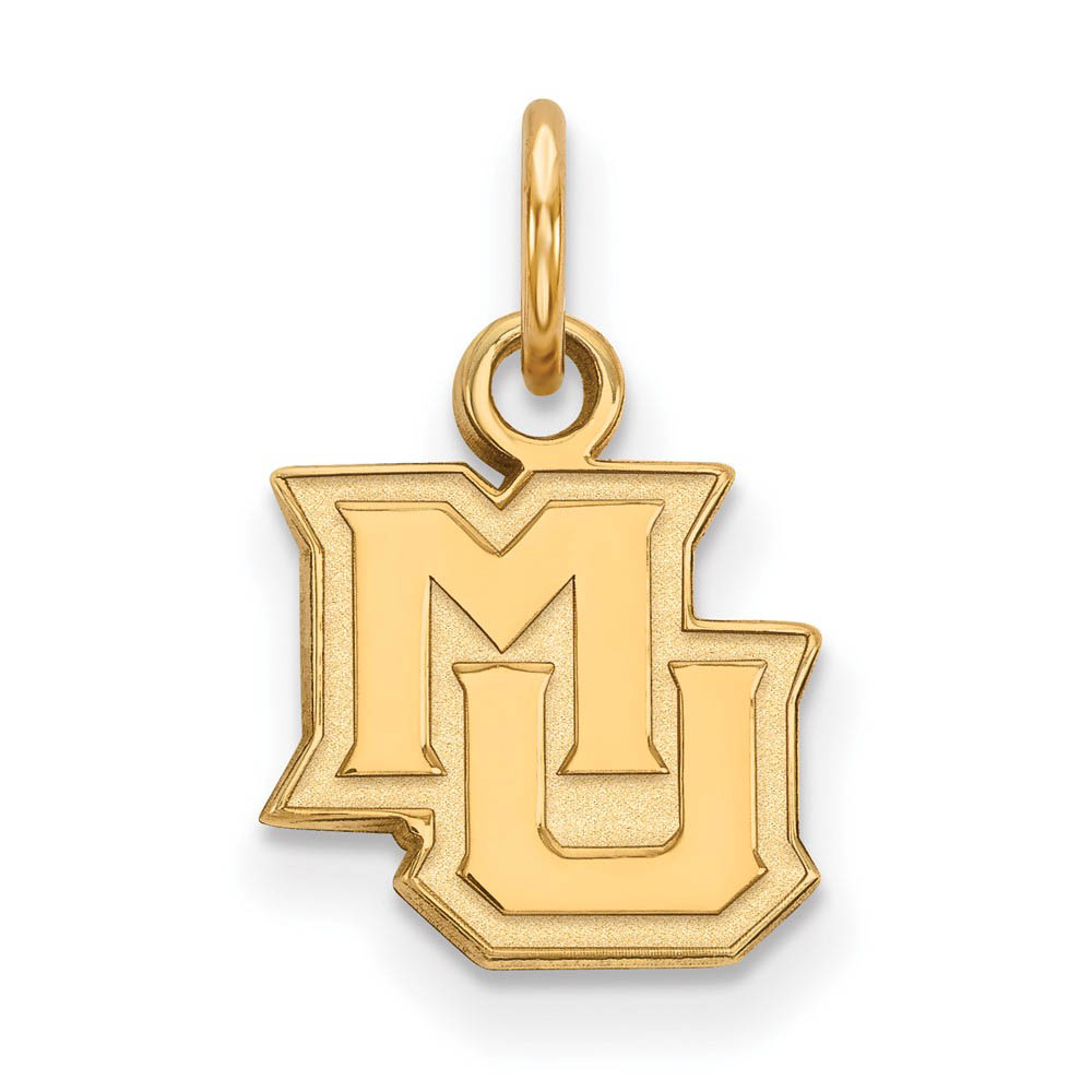 14k Gold Plated Silver Marquette U (Tiny) Charm or Pendant