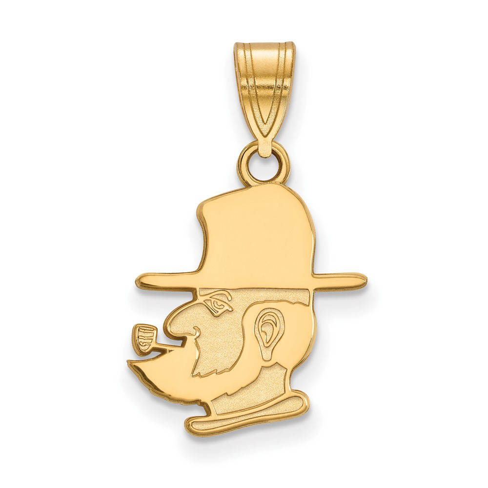 14k Gold Plated Silver Appalachian State Pendant