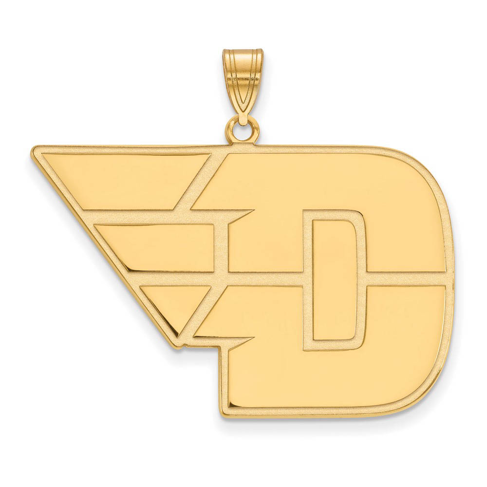 14k Gold Plated Silver U of Dayton Pendant