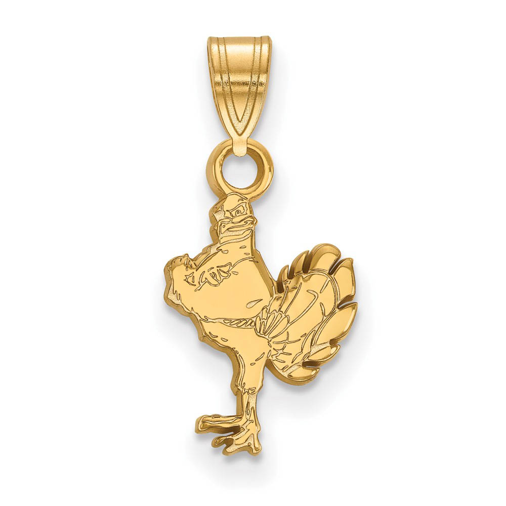 14k Gold Plated Silver Virginia Tech Mascot Logo Pendant