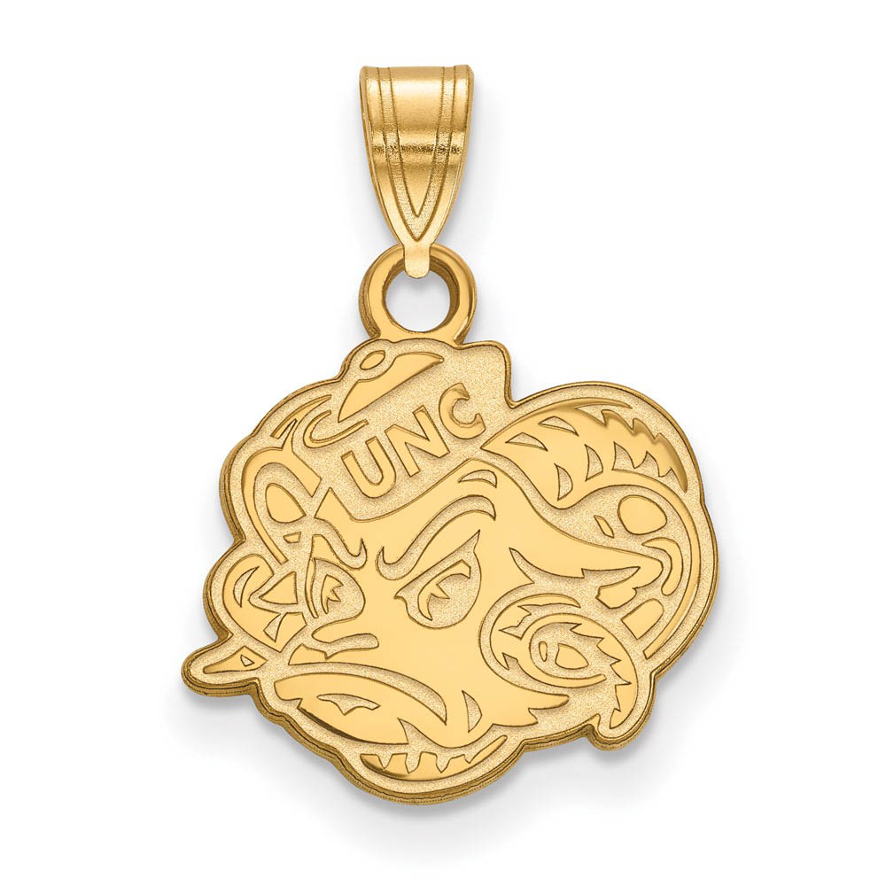 14k Gold Plated Silver North Carolina Mascot Pendant