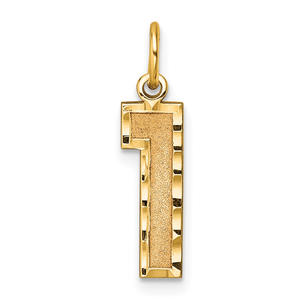 14K Yellow Gold, Varsity Collection, D/C Pendant Number 1