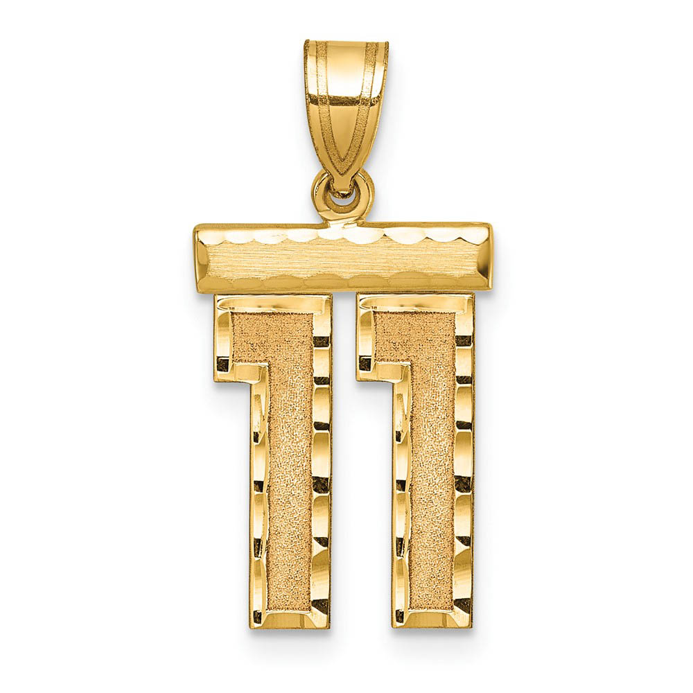 14K Yellow Gold, Varsity Collection, D/C Pendant Number 11