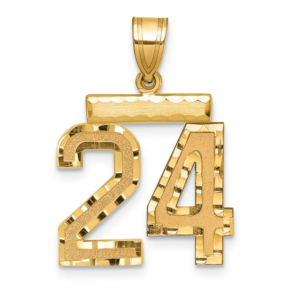 14K Yellow Gold, Varsity Collection, D/C Pendant Number 24