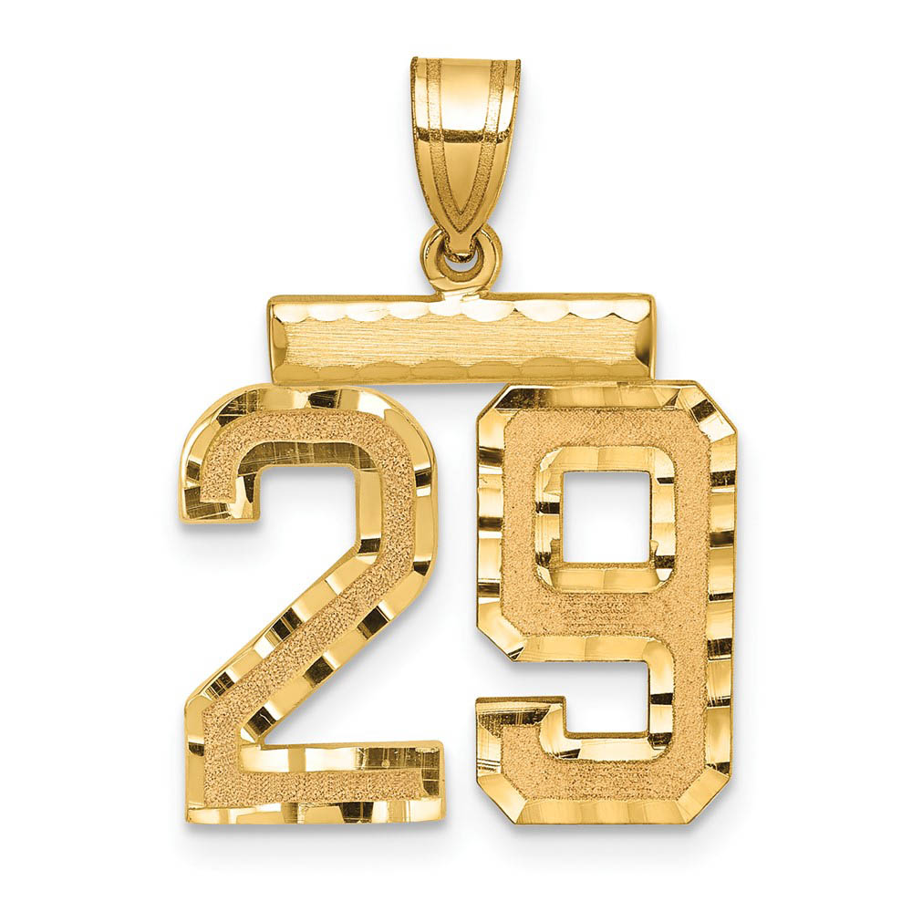 14K Yellow Gold, Varsity Collection, D/C Pendant Number 29