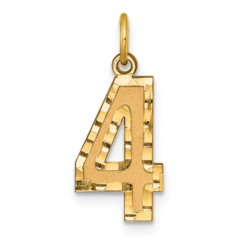 14K Yellow Gold, Varsity Collection, D/C Pendant Number 4