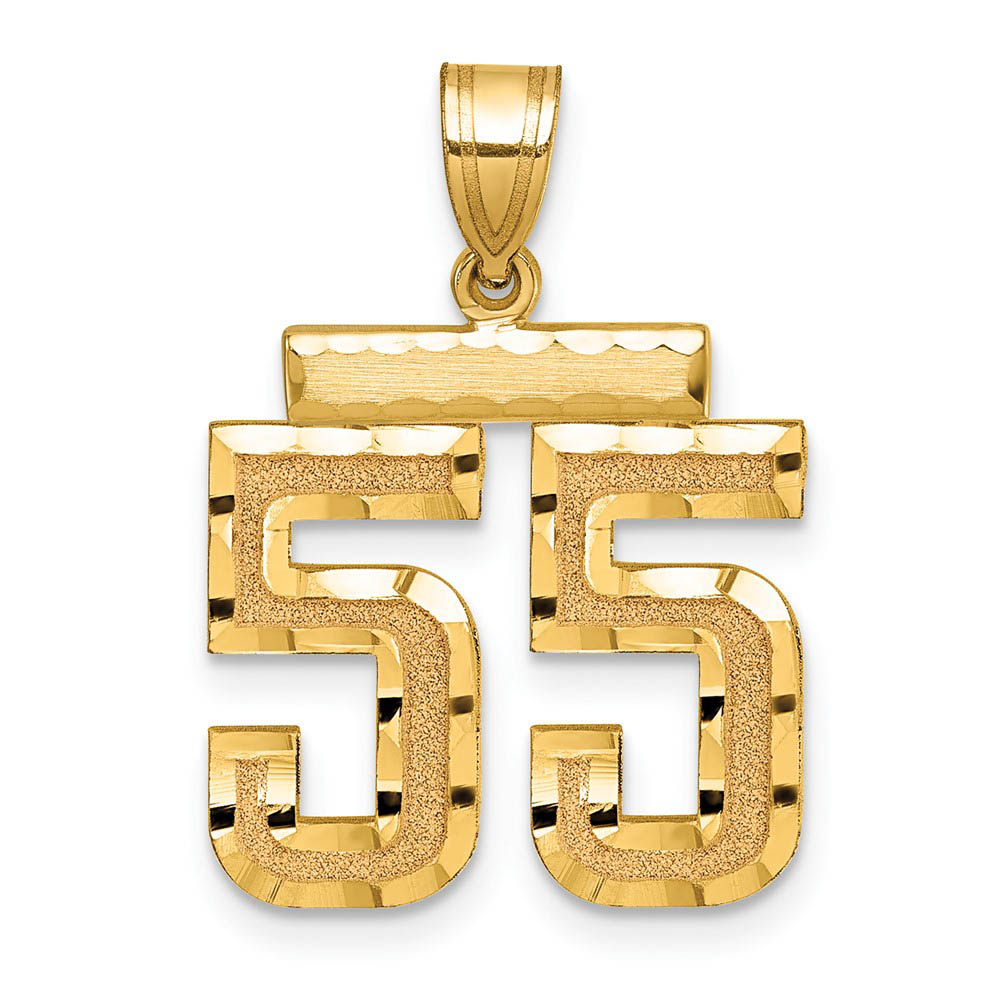 14K Yellow Gold, Varsity Collection, D/C Pendant Number 55