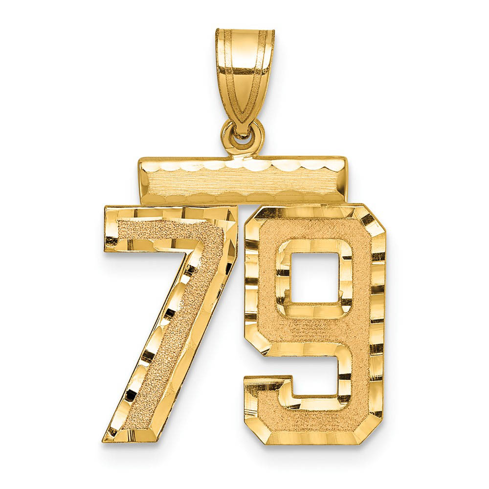 14K Yellow Gold, Varsity Collection, D/C Pendant Number 79