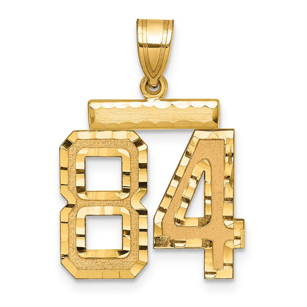 14K Yellow Gold, Varsity Collection, D/C Pendant Number 84