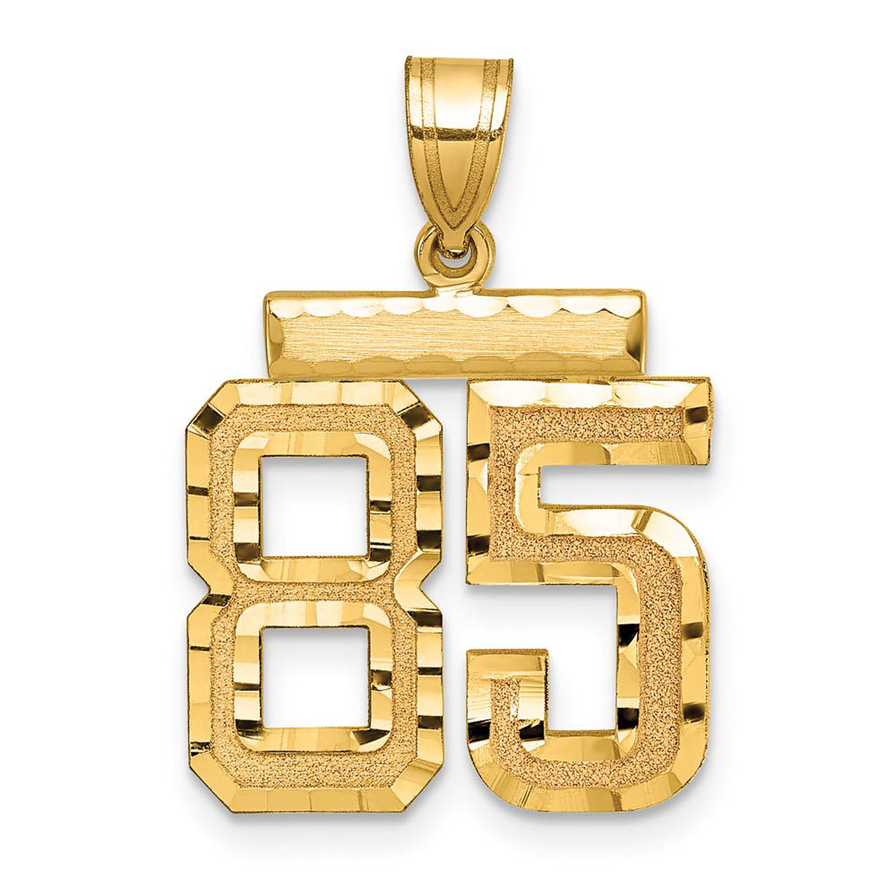 14K Yellow Gold, Varsity Collection, D/C Pendant Number 85