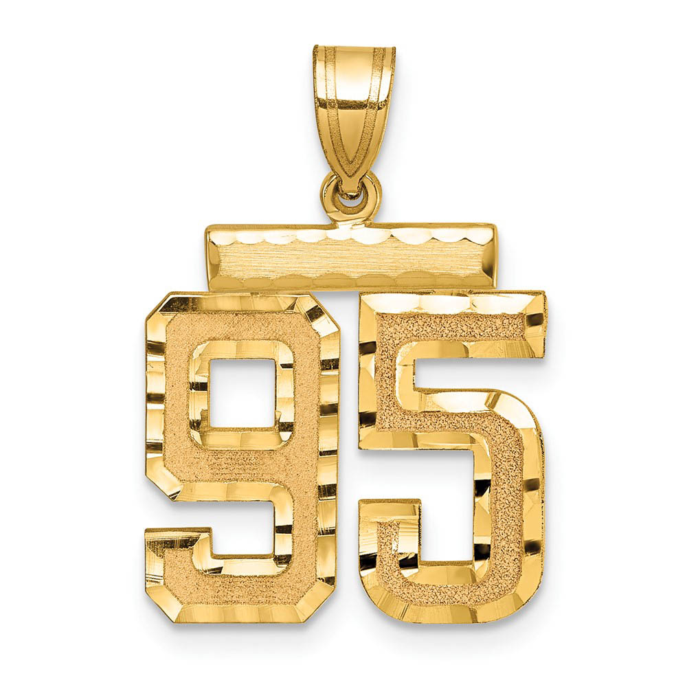 14K Yellow Gold, Varsity Collection, D/C Pendant Number 95