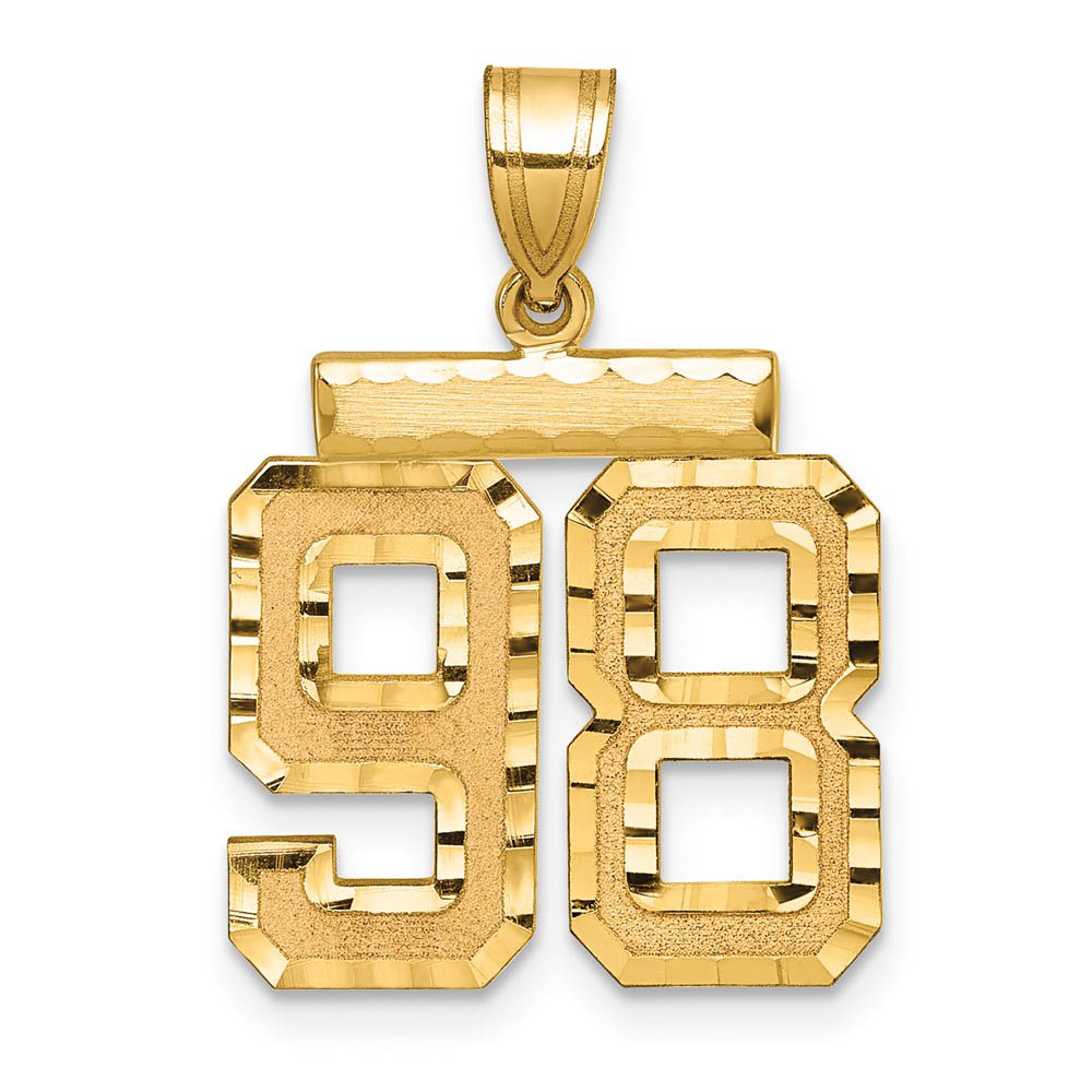 14K Yellow Gold, Varsity Collection, D/C Pendant Number 98
