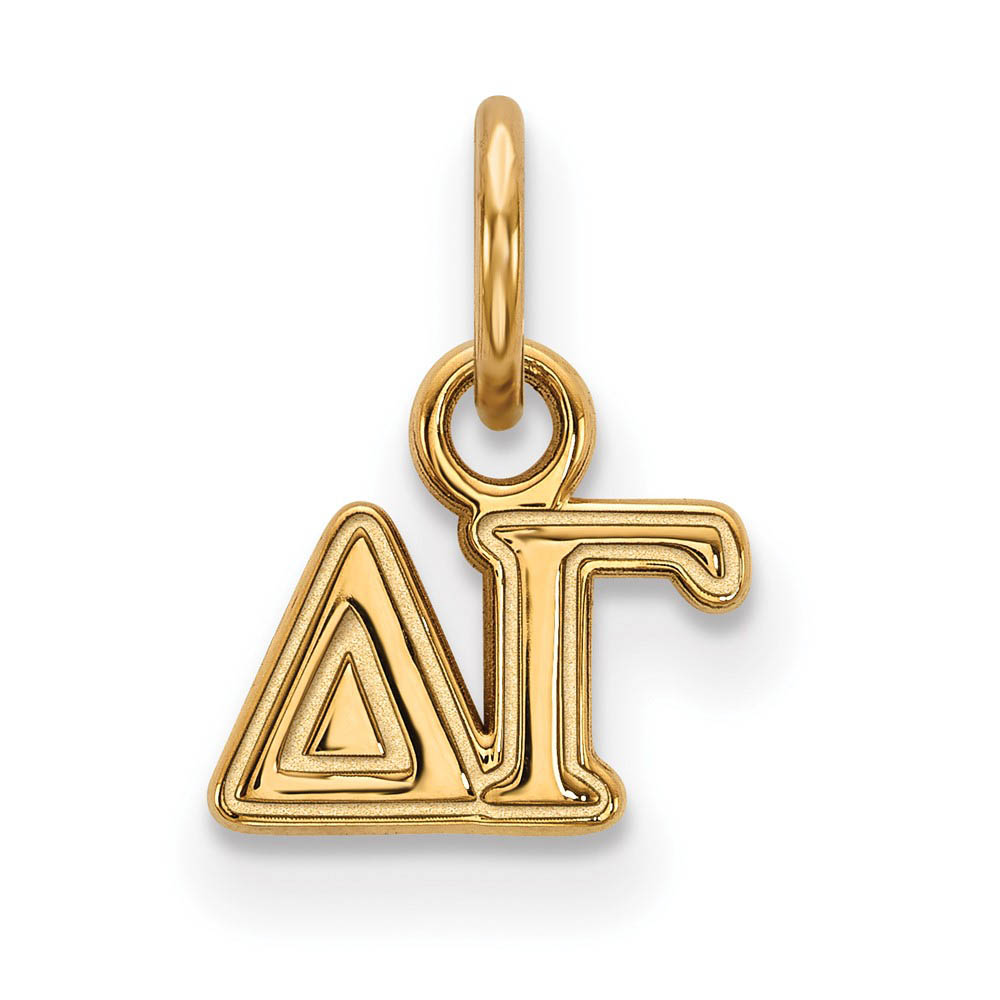 14K Gold Plated Silver Delta Gamma (Tiny) Greek Letters Charm