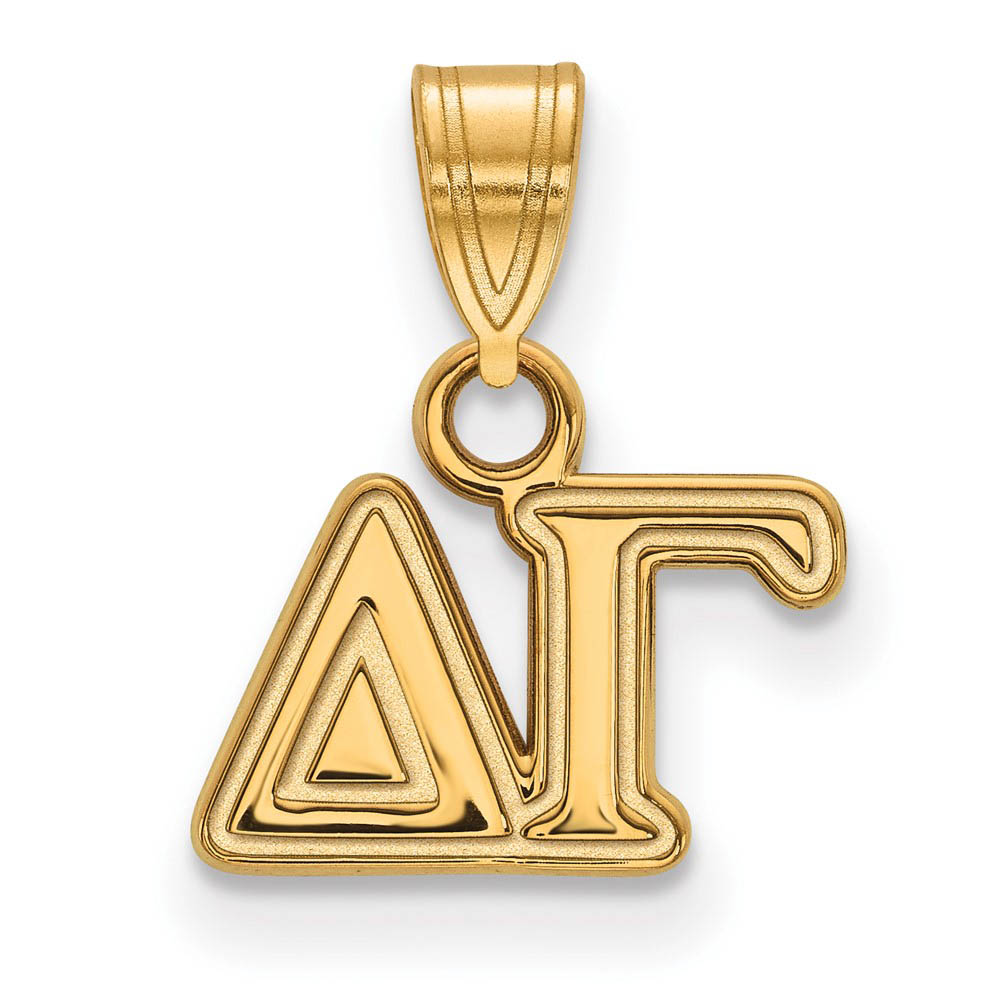 14K Plated Silver Delta Gamma Greek Letters Pendant