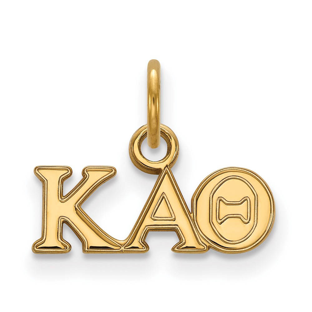 14K Gold Plated Silver Kappa Alpha Theta (Tiny) Greek Letters Charm