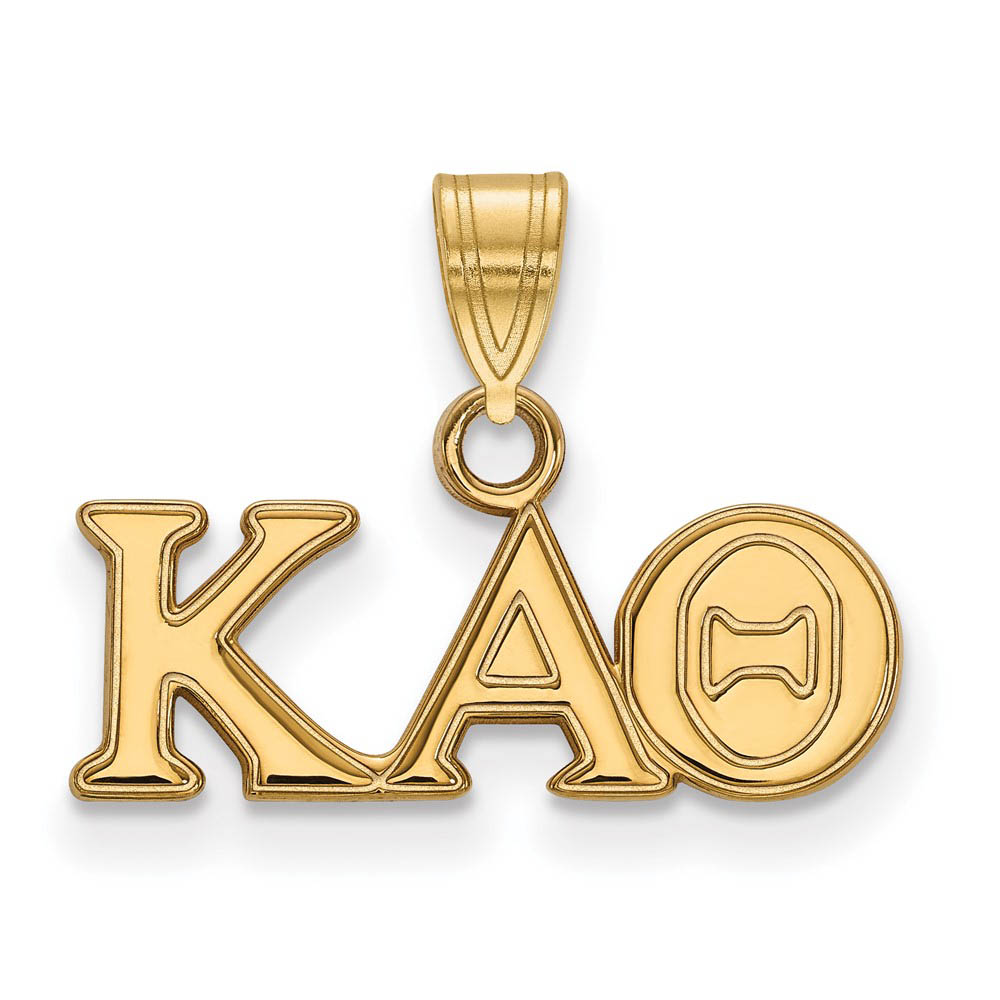 14K Plated Silver Kappa Alpha Theta Greek Letters Pendant