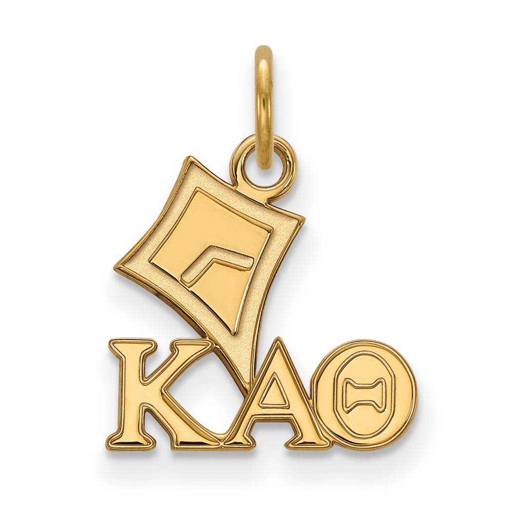 14K Gold Plated Silver Kappa Alpha Theta (Tiny) Charm or Pendant