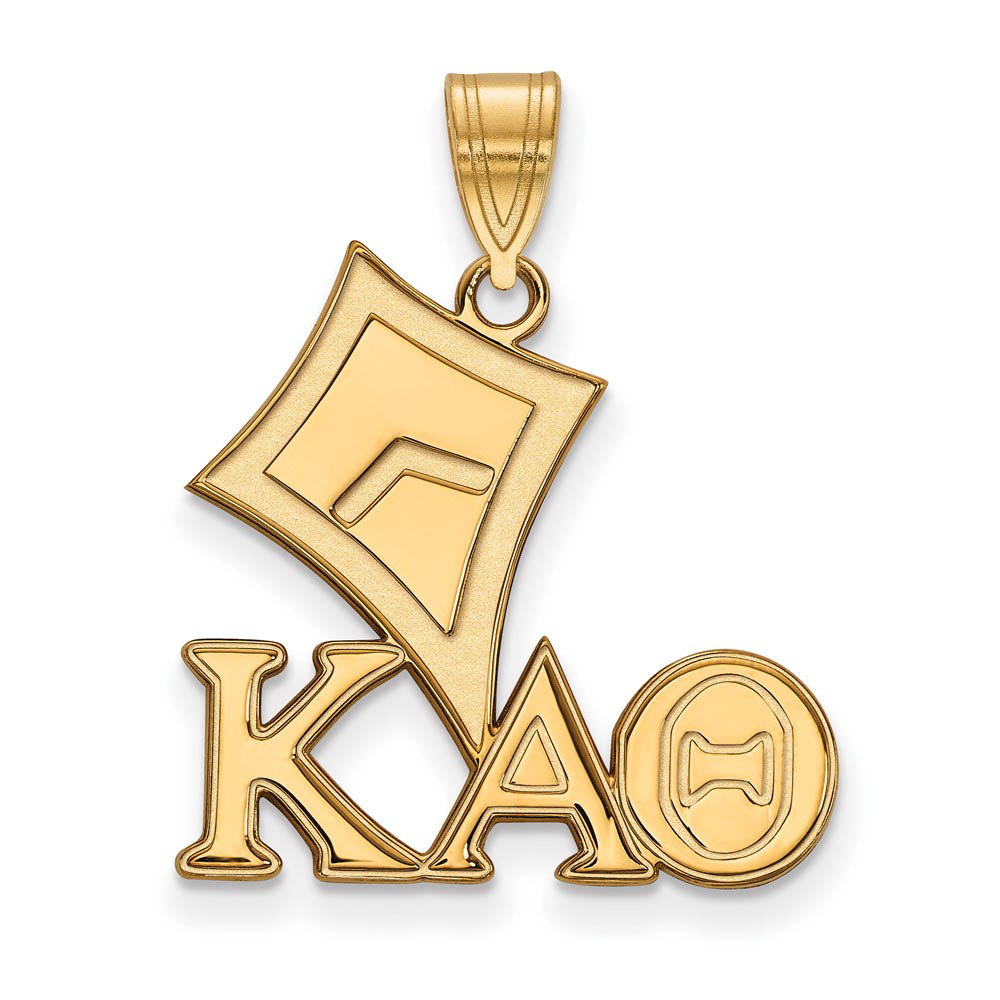 14K Plated Silver Kappa Alpha Theta Pendant