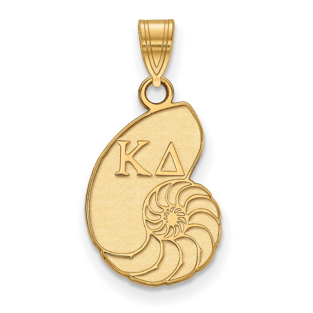 14K Plated Silver Kappa Delta Pendant