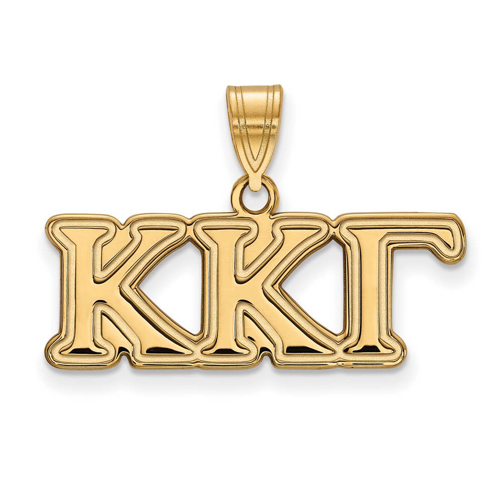 14K Plated Silver Kappa Kappa Gamma Pendant