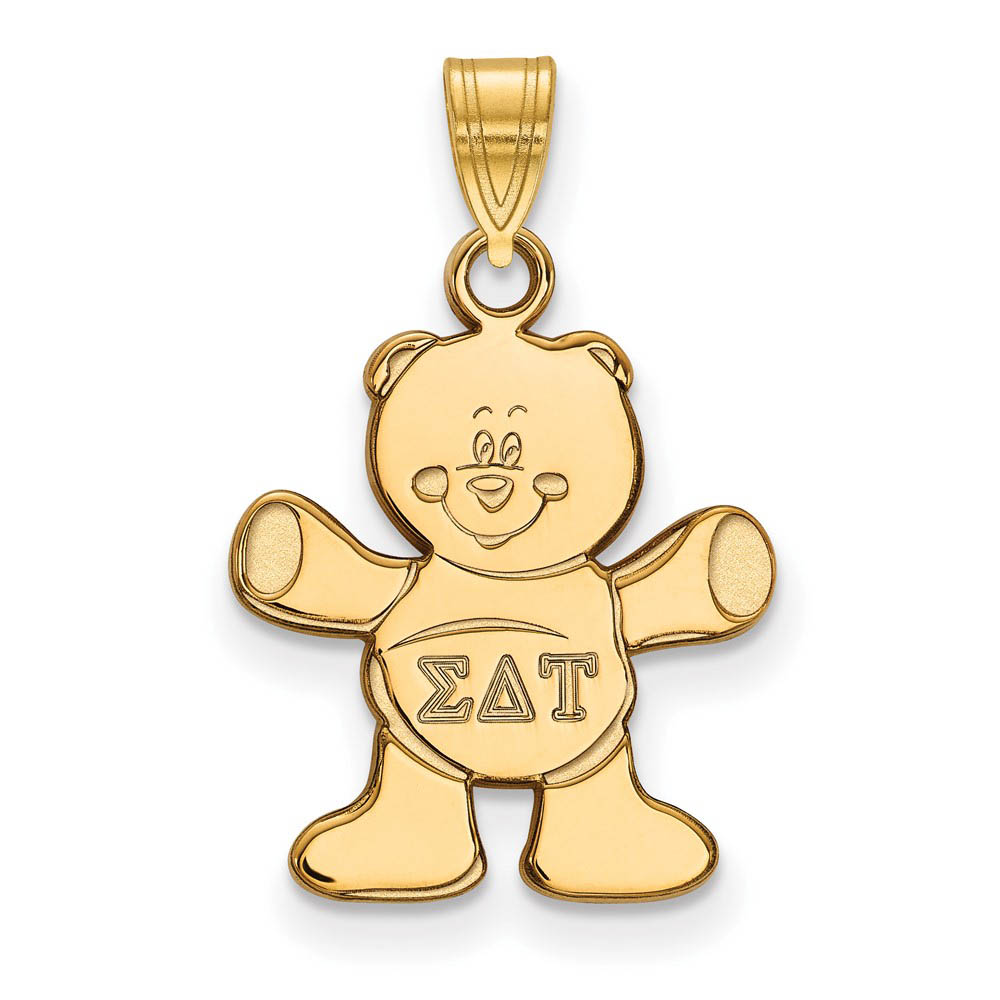 14K Plated Silver Sigma Delta Tau Pendant