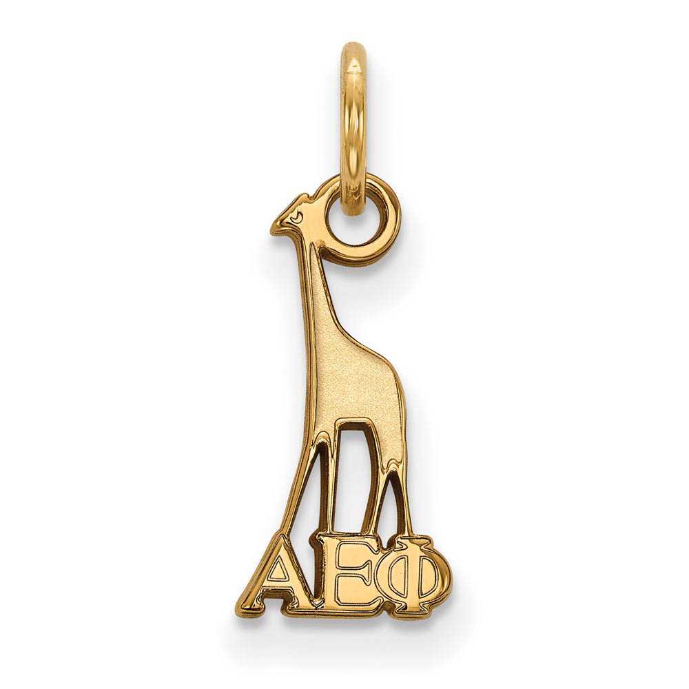 14K Gold Plated Silver Alpha Epsilon Phi (Tiny) Charm or Pendant