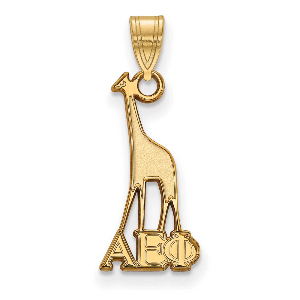 14K Plated Silver Alpha Epsilon Phi Pendant