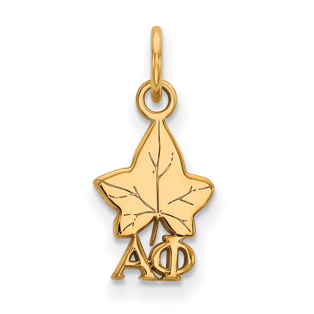 14K Gold Plated Silver Alpha Phi (Tiny) Charm or Pendant