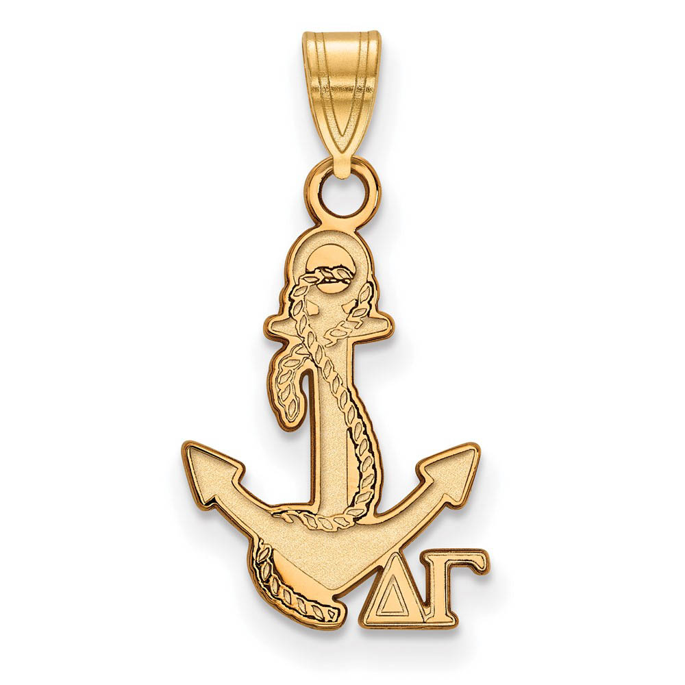 14K Plated Silver Delta Gamma Pendant
