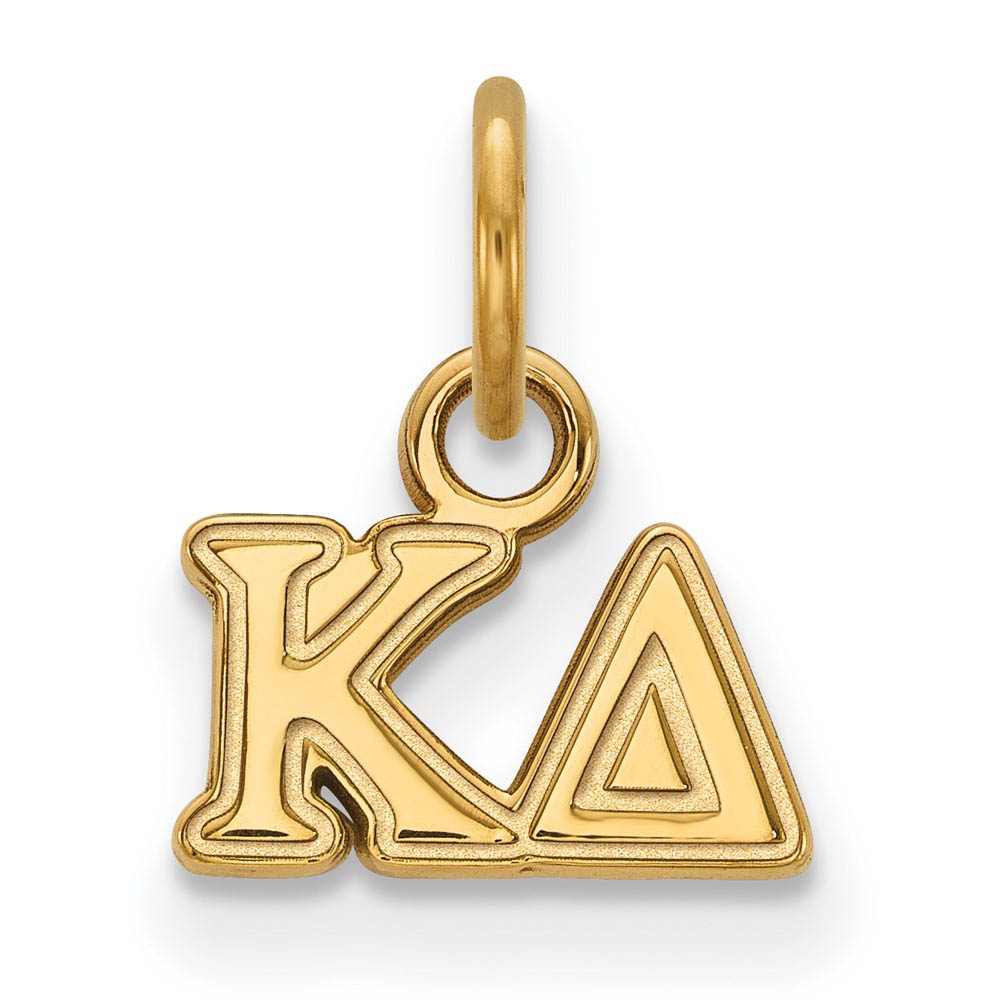 14K Gold Plated Silver Kappa Delta (Tiny) Greek Letters Charm