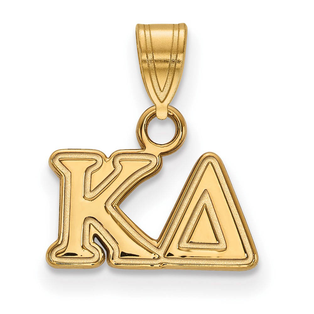 14K Plated Silver Kappa Delta Greek Letters Pendant