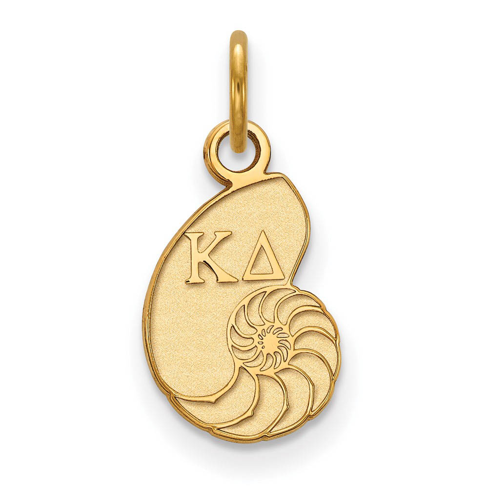 14K Gold Plated Silver Kappa Delta (Tiny) Charm or Pendant