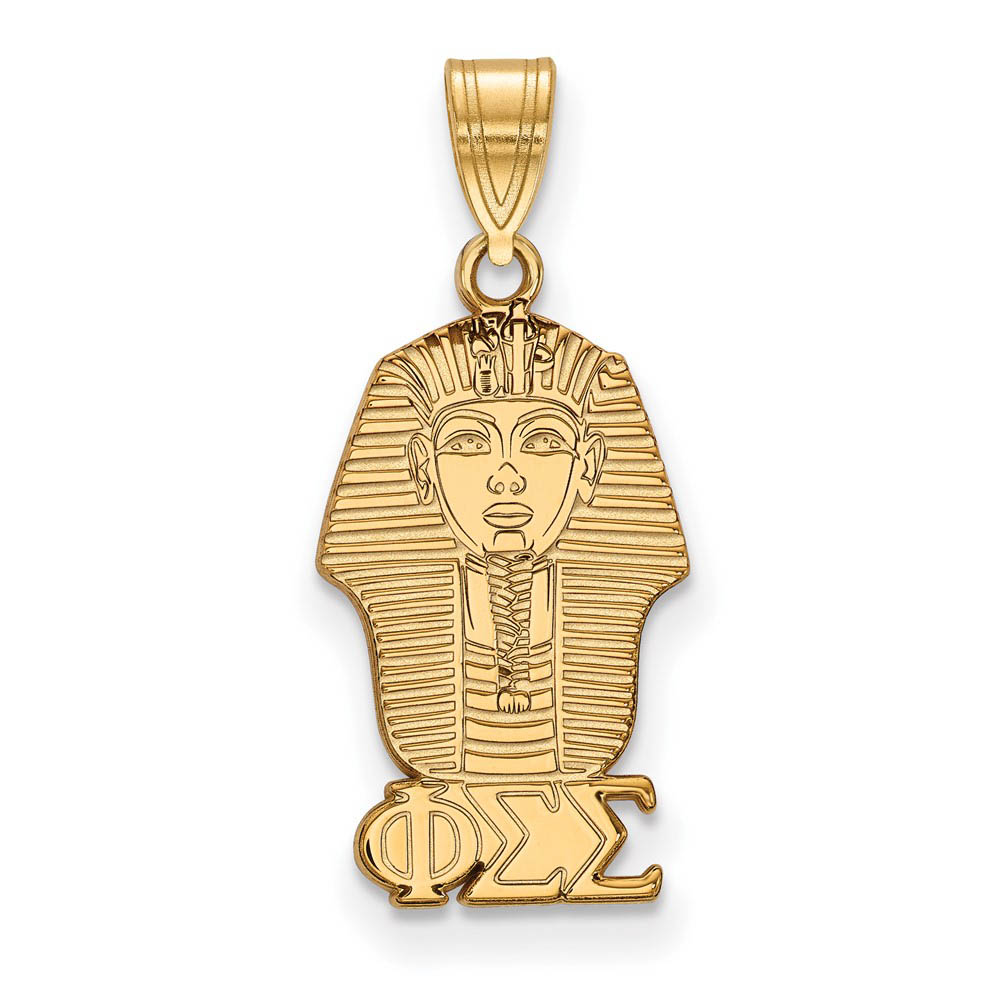 14K Plated Silver Phi Sigma Sigma Pendant