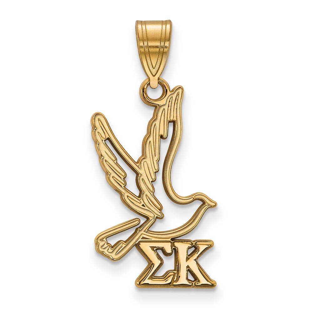 14K Plated Silver Sigma Kappa Pendant