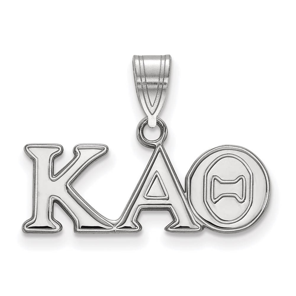 Sterling Silver Kappa Alpha Theta Greek Letters Pendant