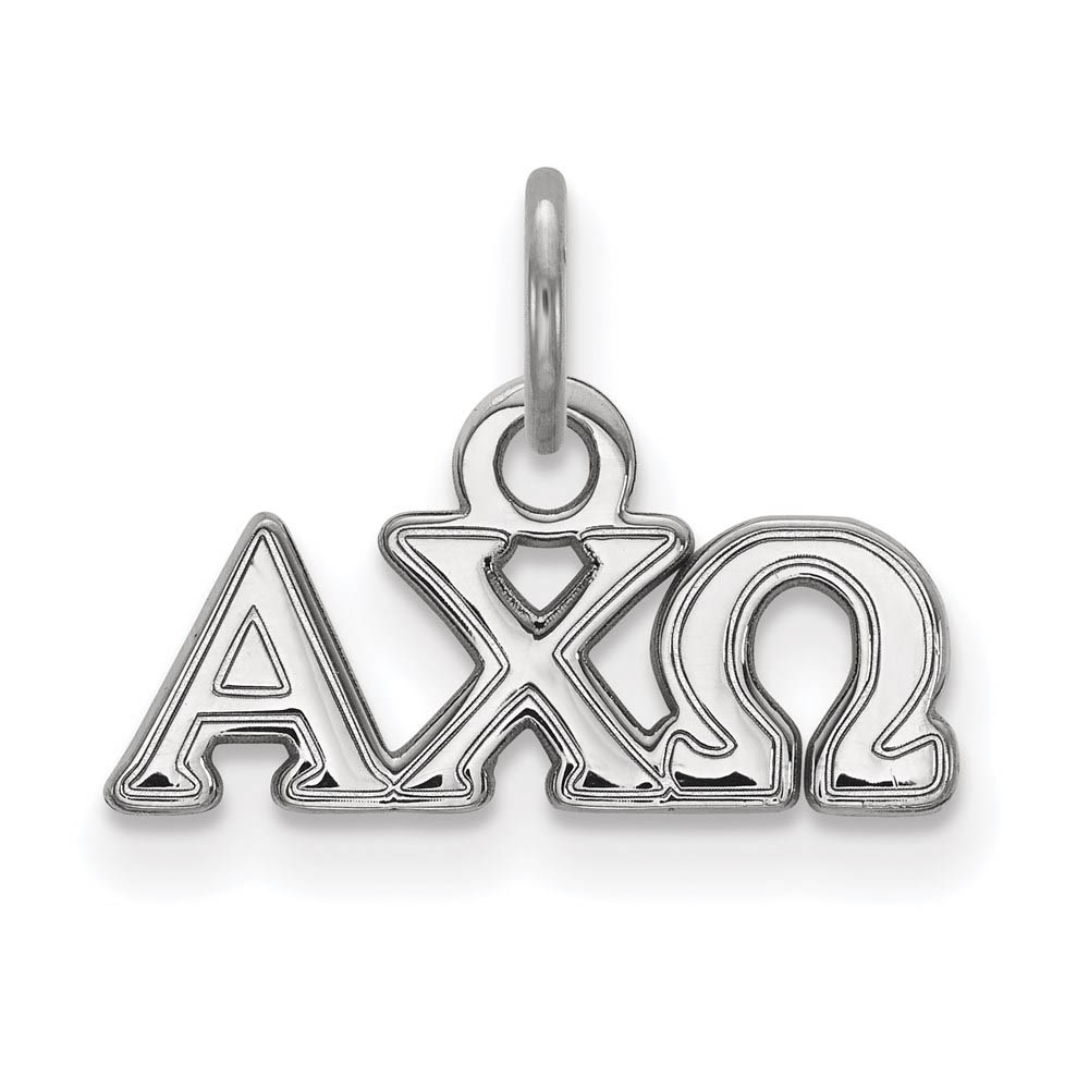 Sterling Silver Alpha Chi Omega (Tiny) Charm or Pendant